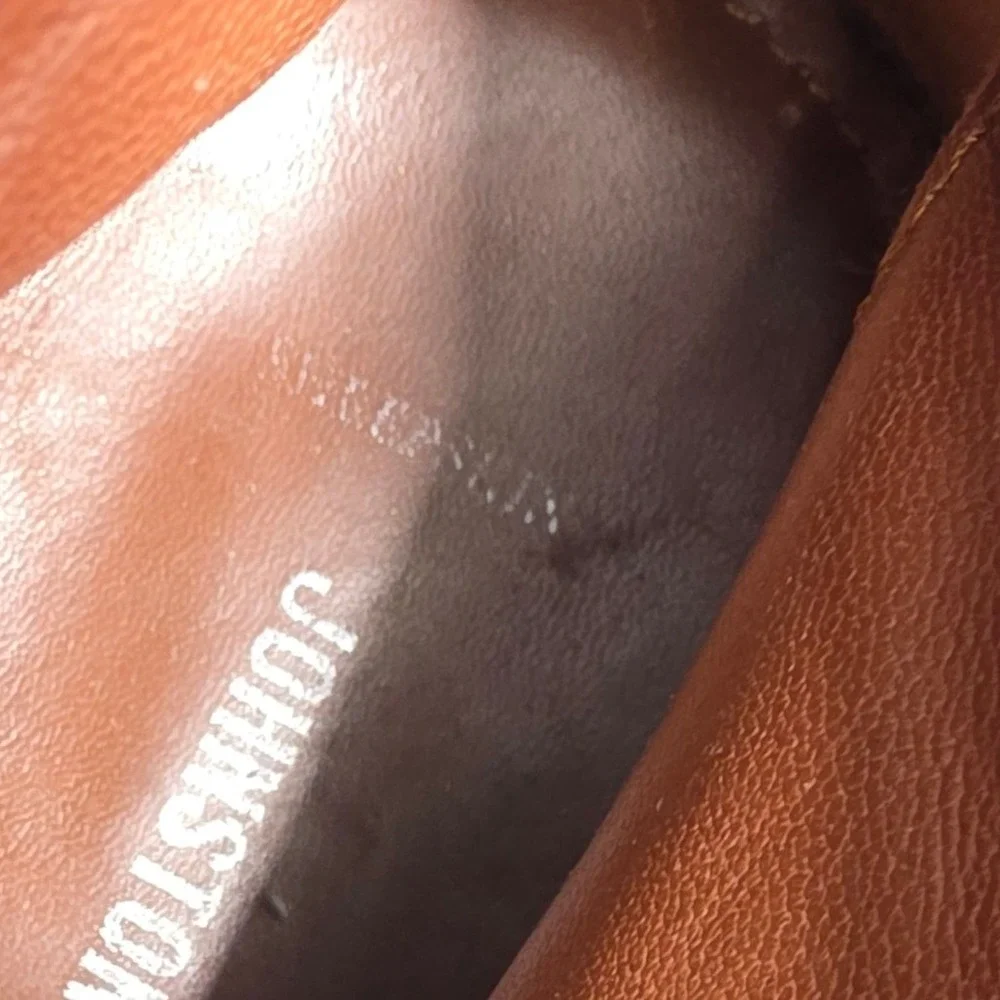 Johnston & Murphy Chukka Boots Brown Leather Sheepskin Crepe Soles Mens 10.5‎ M